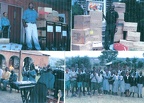 Outreach team preparing donations for Kenya.